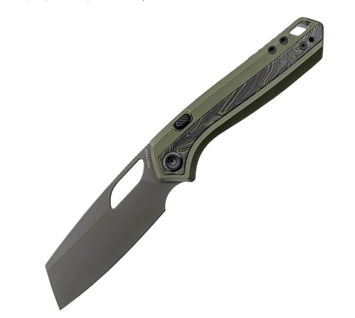 Vosteed Kroc 329 Top Linerlock – S35VN / Olive Aluminum