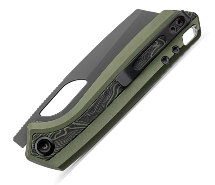 Vosteed Kroc 329 Top Linerlock – S35VN / Olive Aluminum