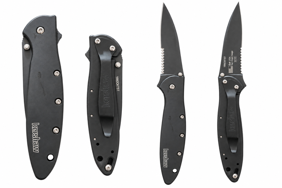 Kershaw Leek Framelock A/O Factory Second – 14C28N / Black DLC