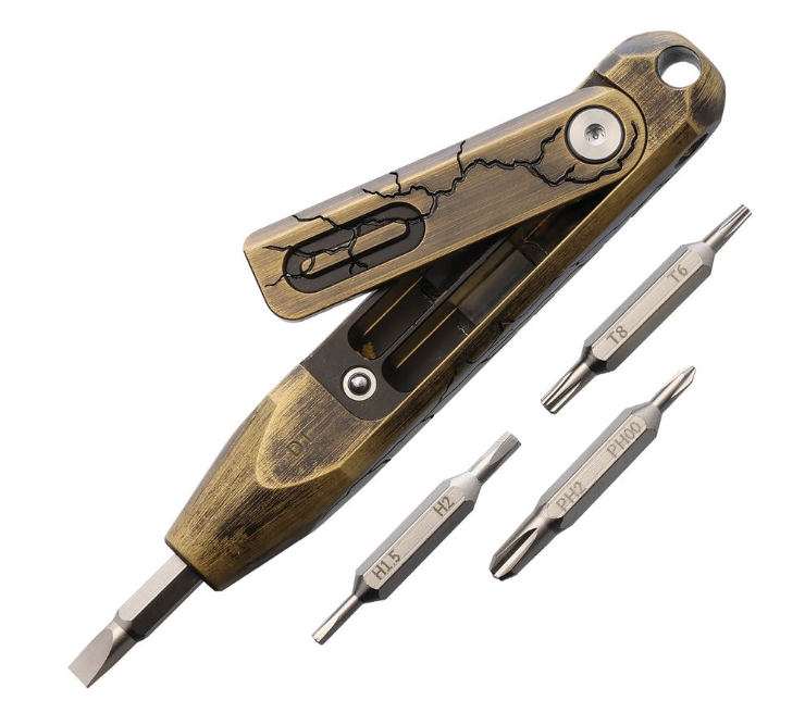 Oknife Otacle D1 – Cracked Brass