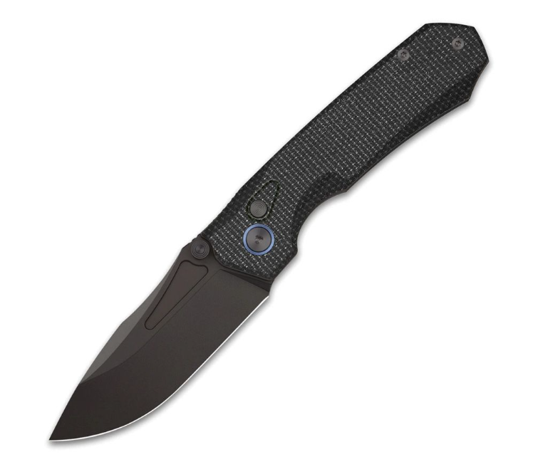 Remette Rhino Button Lock - Black Micarta