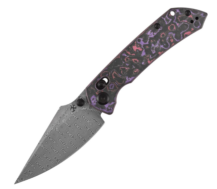 Kansept Fenrir – Damascus / Purple Haze Carbon Fiber