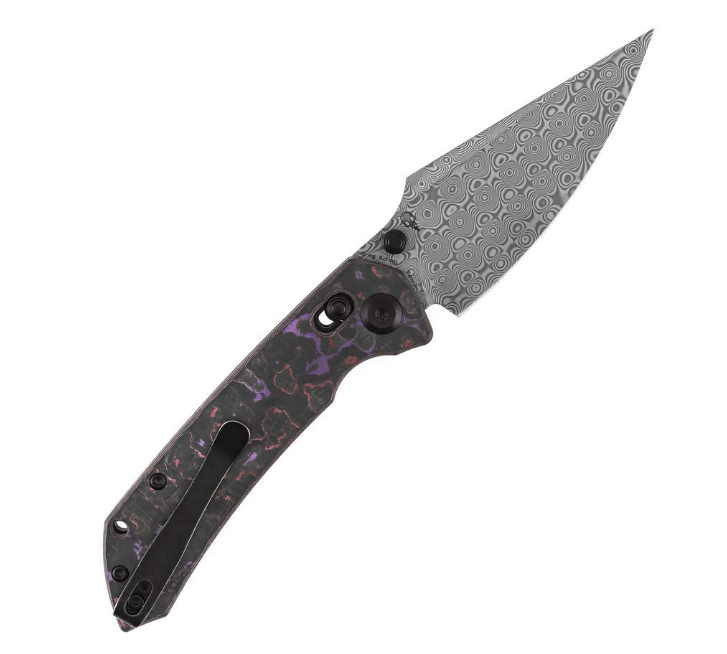 Kansept Fenrir – Damascus / Purple Haze Carbon Fiber