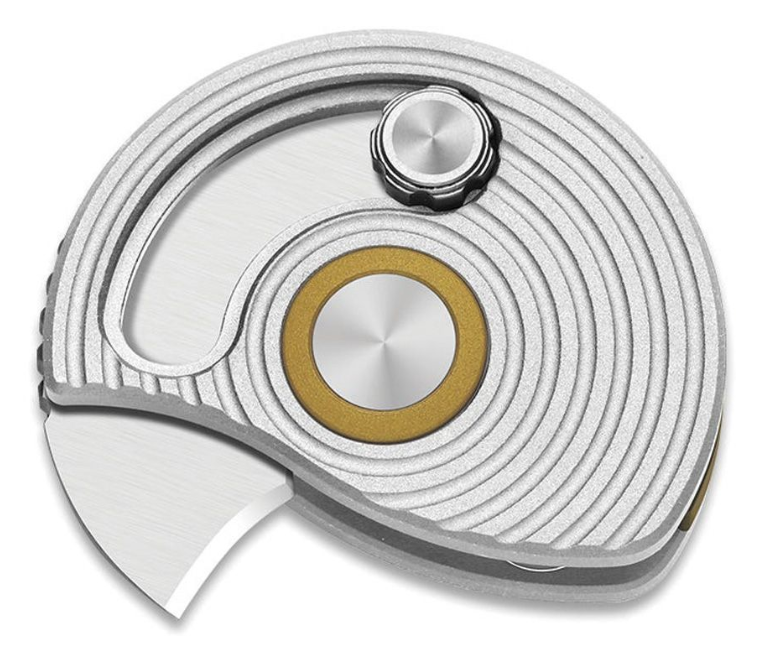 Kizer Snail-Trail Detent Slip Joint – AEB-L / Silver Aluminum