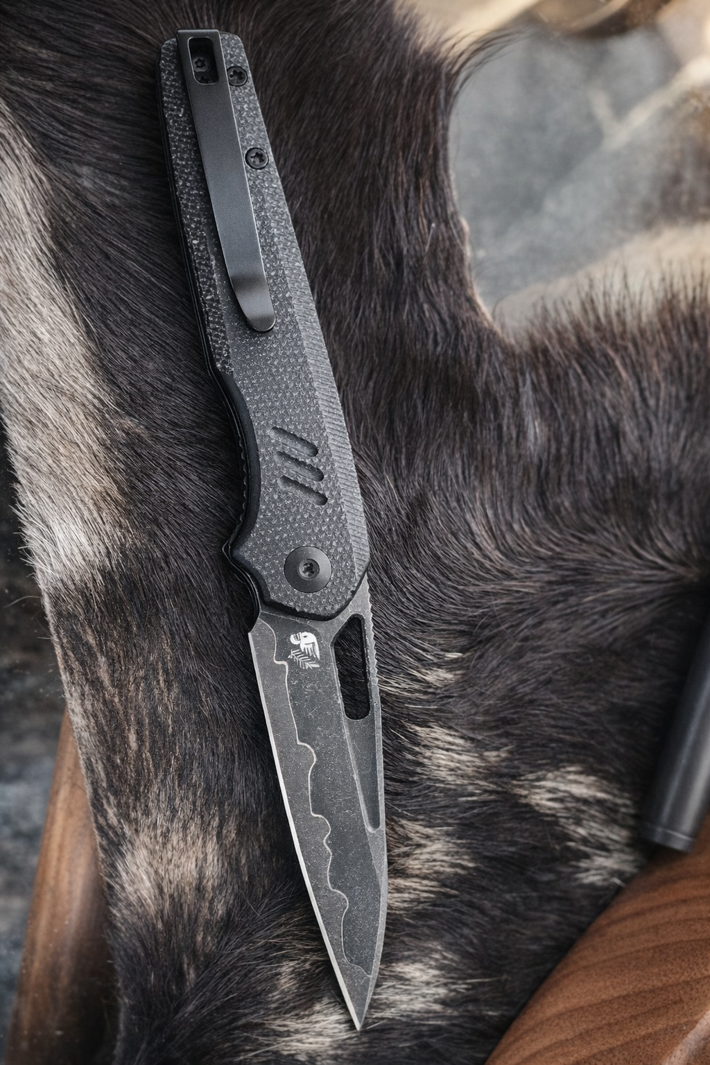 CIVIVI Guile – Damascus Wharncliffe