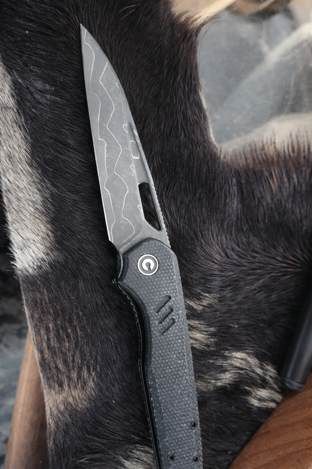 CIVIVI Guile – Damascus Wharncliffe