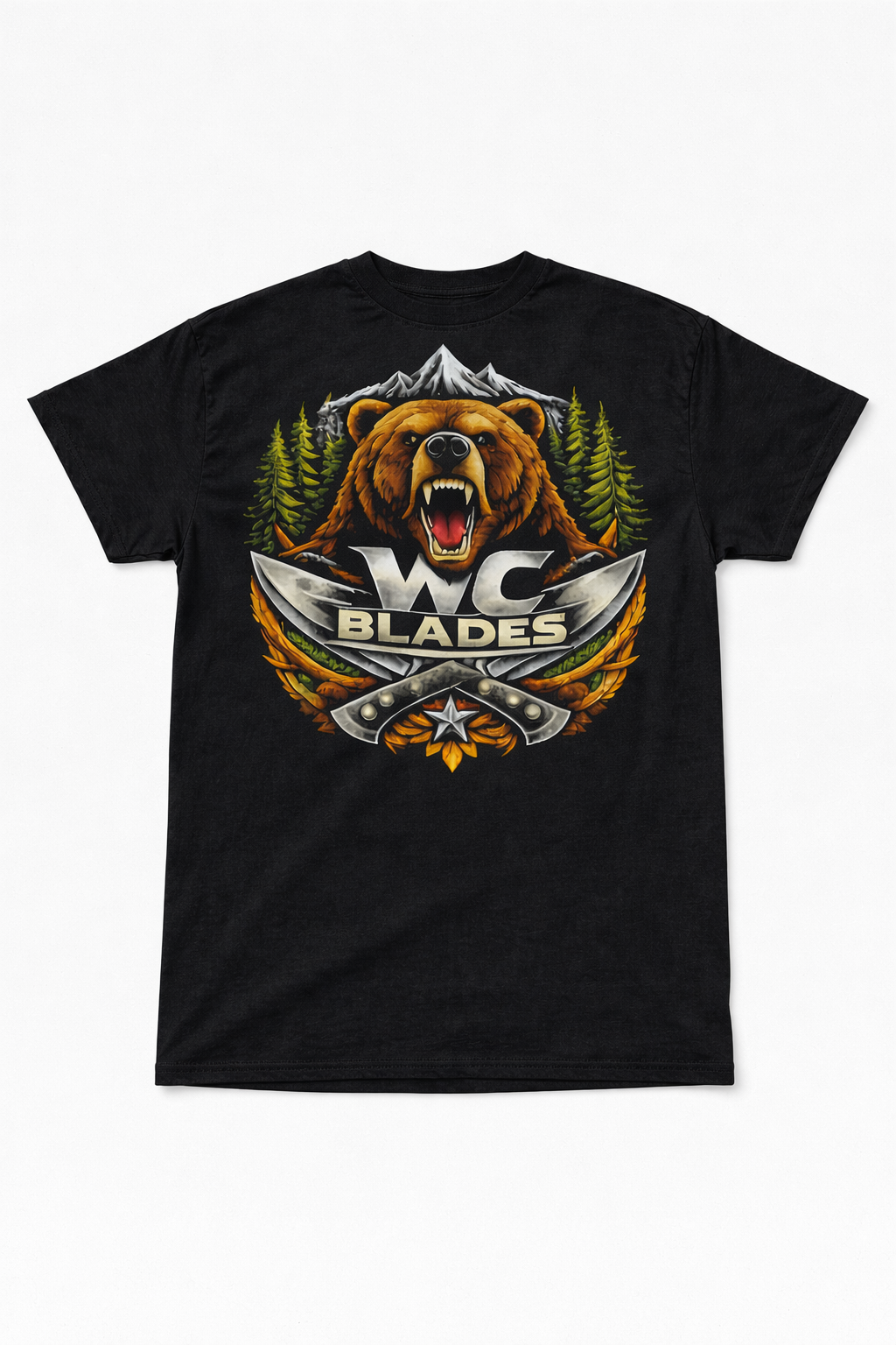 WCBlades Bear Logo Tee – Black